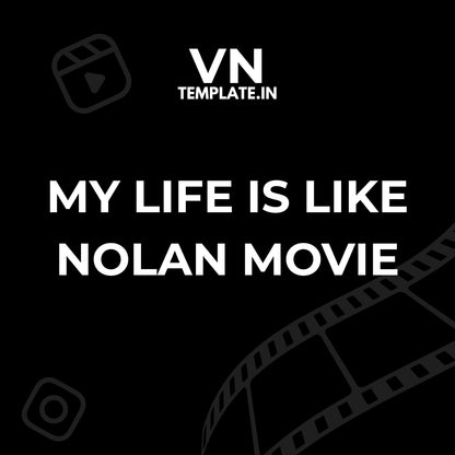 My life is like Nolan Movie
