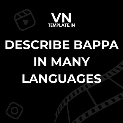 Describe bappa in many languages