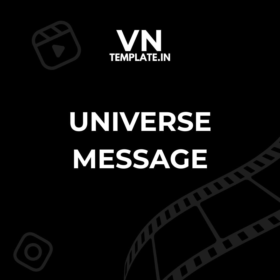 Universe Message - Personal  VN Template